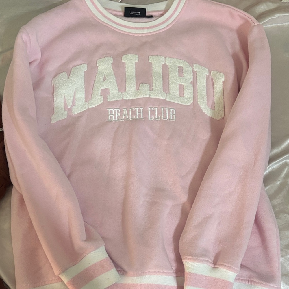 Pink Malibu Beach Club Sweatshirt